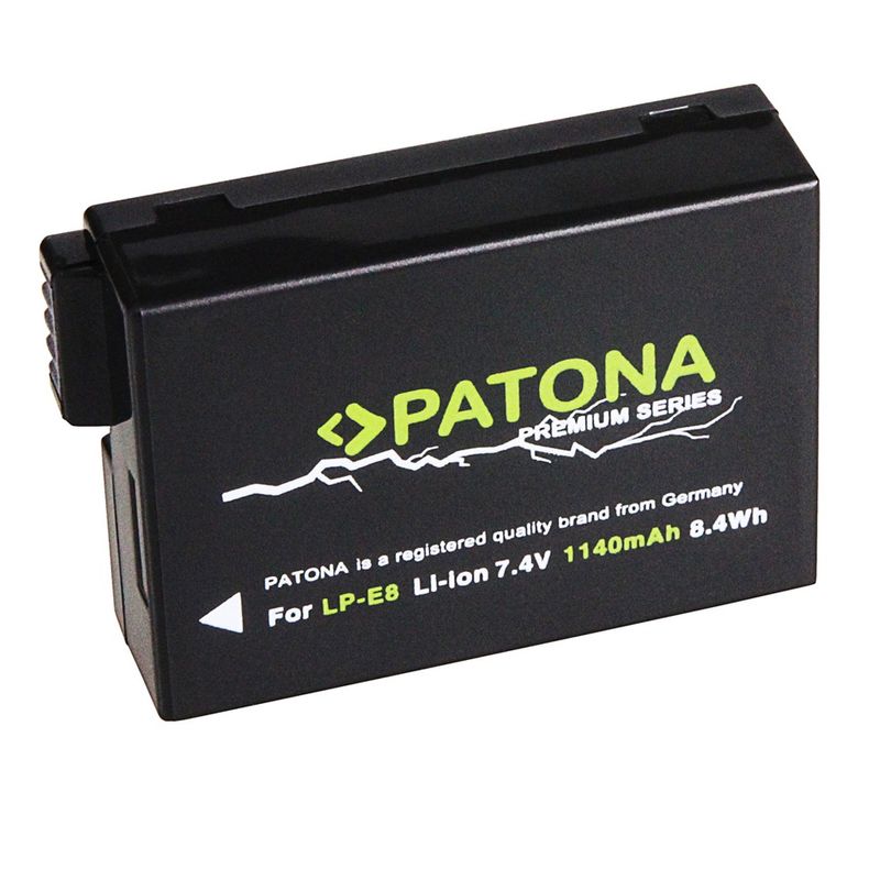 Patona-Premium-Acumulator-Replace-Li-Ion-pentru-Canon-LP-E8-1140mAh-7.4V