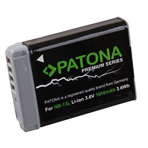 Patona Premium Acumulator Replace Li-Ion pentru Canon NB-13 1010mAh 3.6V