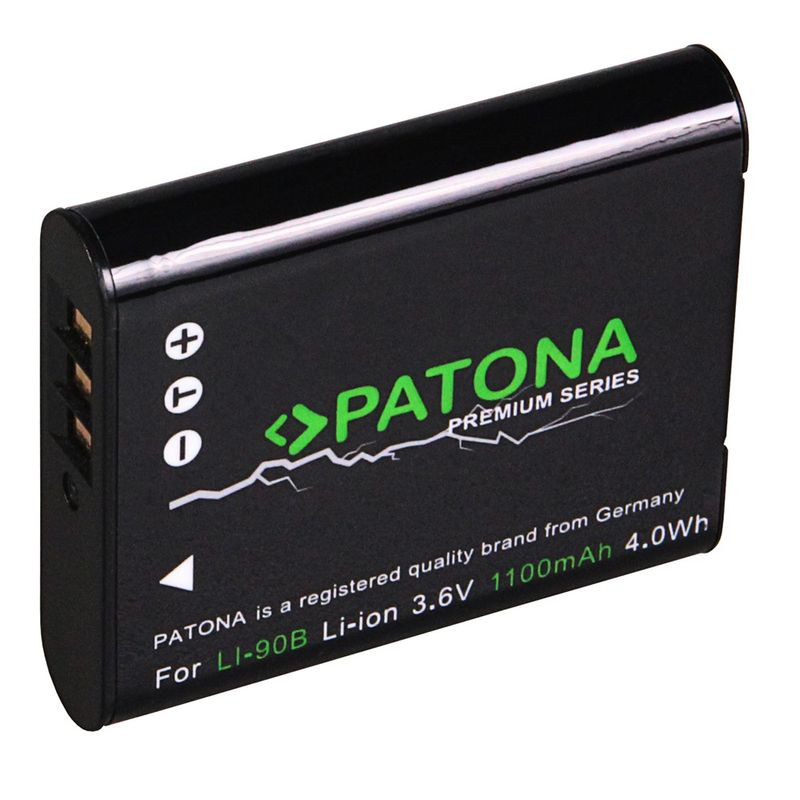 Patona-Premium-Acumulator-Replace-Li-Ion-pentru-Olympus-Li-90b-1100mAh-3.6V