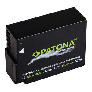 Patona Premium Acumulator Replace Li-Ion pentru Panasonic DMW-BLC12 1000mAh 7.2V