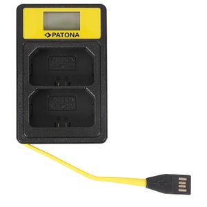 Patona Incarcator Smart Dual USB/USB-C/Micro-USB Dual cu LCD pentru Sony NP-FZ100