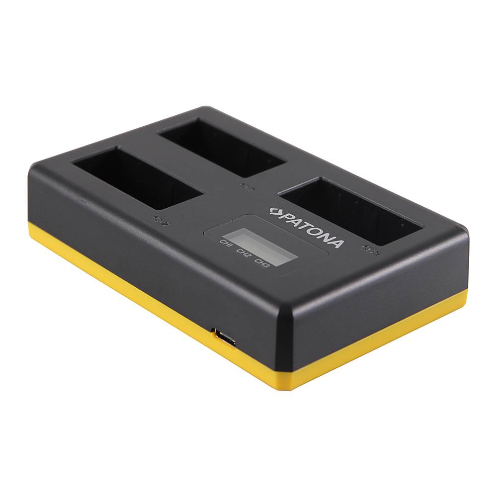 Patona Incarcator Triplu USB pentru Canon LP-E8 cu Cablu tip C 8.4V