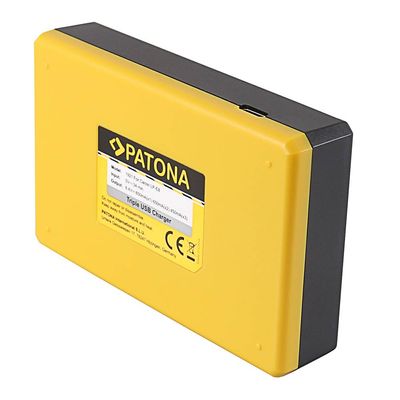 Patona Incarcator Triplu USB pentru Canon LP-E8 cu Cablu tip C 8.4V