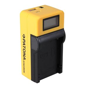 Patona Incarcator USB cu LCD pentru Canon LP-E8 cu Adaptor Auto