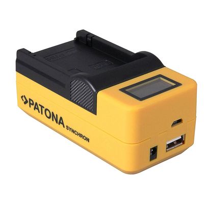 Patona Incarcator USB cu LCD pentru Canon LP-E6 cu Adaptor Auto
