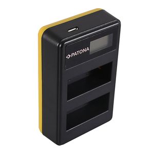 Patona Incarcator USB Dual cu LCD pentru Canon LP-E8