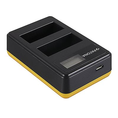 Patona Incarcator USB Dual cu LCD pentru Canon LP-E8