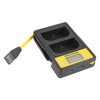 Patona Incarcator Smart USB/USB-C/Micro-USB Dual cu LCD pentru Canon LP-E6