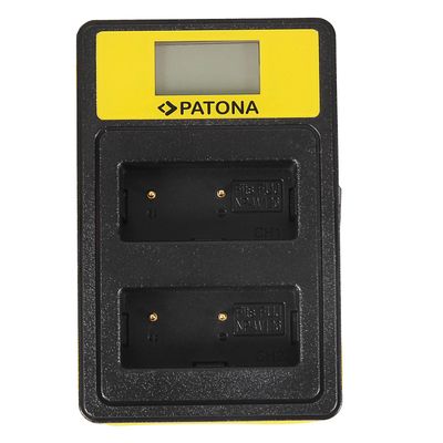 Patona Incarcator Smart Dual USB/USB-C/Micro-USB Dual cu LCD pentru Fuji NP-W126