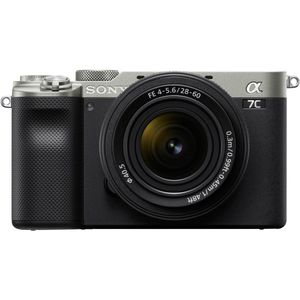 Sony Alpha A7C Aparat Foto Mirrorless Full Frame 4K Video 24.2MP Kit cu Obiectiv FE 28-60mm F4-5.6 Silver