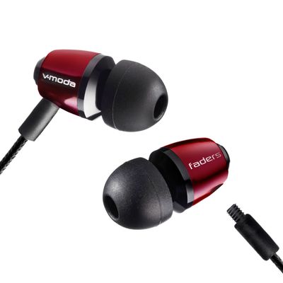 V-Moda Faders VIP Tuned Dopuri de Urechi Rosu