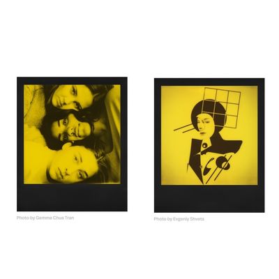 Polaroid Film Duochrome pentru 600 Black & Yellow Edition