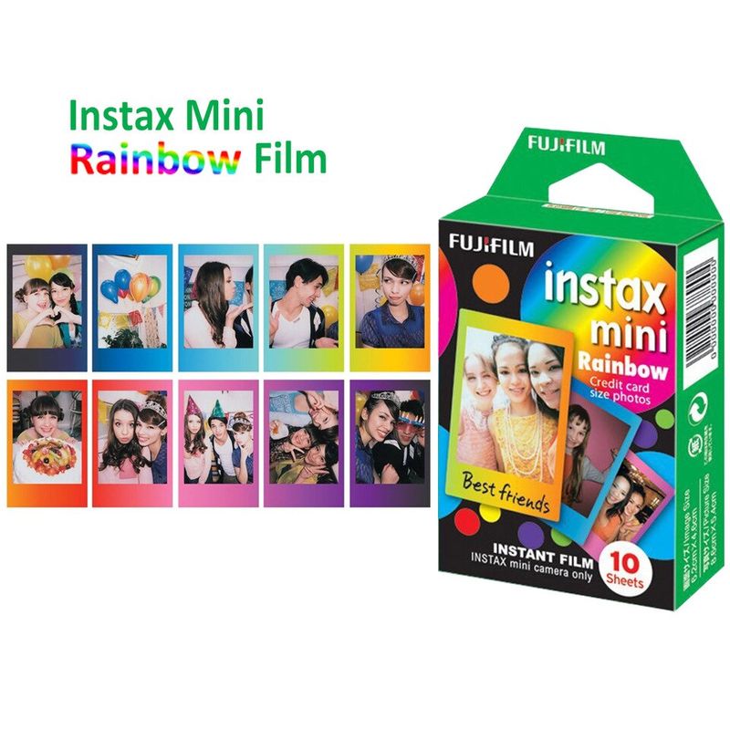 Genuine-Fujifilm-Instax-Mini-8-Film-Rainbow-10pcs-for-FUJI-Mini-9-11-70-25-90