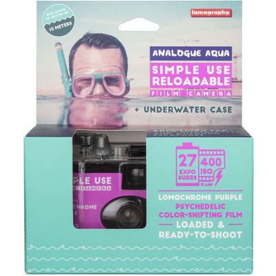 Lomography LomoChrome Purple Aparat Foto Reutilizabil cu Carcasa Underwater