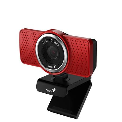 Genius ECam 8000 Camera Web SenzorFull HD Rezolutie Video 1920x1080 Rosu