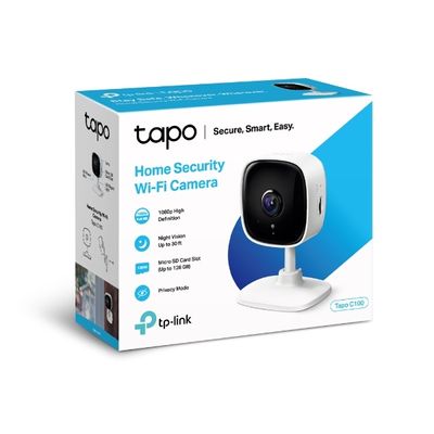 TP-LINK Tapo C100 Camera de Supraveghere IP Wireless Night Vision Full HD 1080P Alb