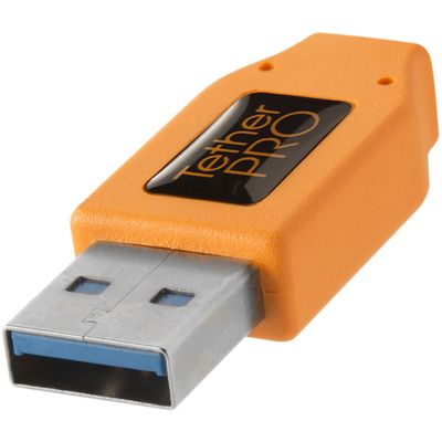 Tether Tools TetherPro Cablu USB 3.0 A la USB 3.0 Micro B 4,6m Orange