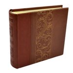 AlbumFotoDecorcuInsertieBroderie100Fotografii10x15MaroDeschis