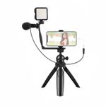 Fancier-Vlogging-Studio-Kit-6-in-1-cu-Minitrepied-si-Accesorii