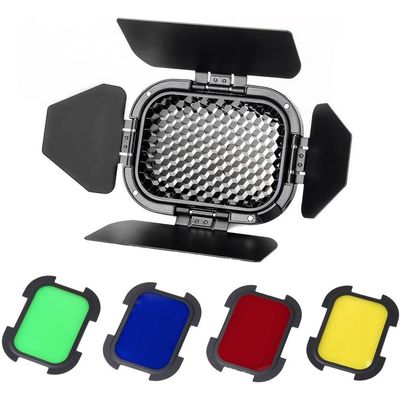 Godox - Kit honeycomb + 4 filtre (rosu, galben, albastru, verde) pentru AD200