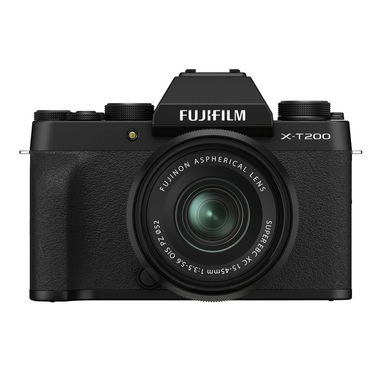 Fujifilm-X-T200-Aparat-Foto-Mirrorless-24.2-MP-Kit-cu-Obiectiv-15-45mm-Black