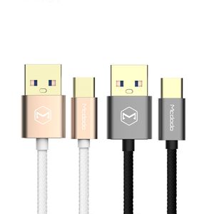 Mcdodo Cablu Fast Type-C Grey (1m, 2.4A max, USB 3.0, golden plated)-T.Verde 0.1 lei/ buc