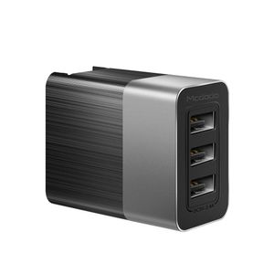 Mcdodo Incarcator Retea 3.4A 3 Ports USB Travel Black (plug EU/UK)