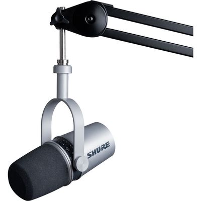 Shure MV7 Microfon Podcast Argintiu