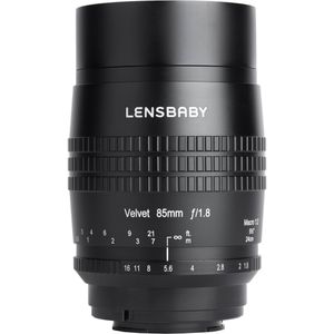 Lensbaby Velvet 85mm Obiectiv Foto Mirrorless F1.8 Montura Nikon Z Negru