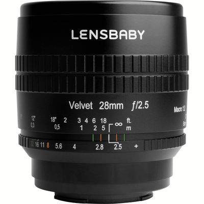 Lensbaby Velve 28mm Obiectiv Foto Mirrorless F2.5 Montura Sony E Negru