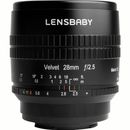 Lensbaby Velvet 28mm Obiectiv Foto Mirrorless F2.5 Montura MFT Negru