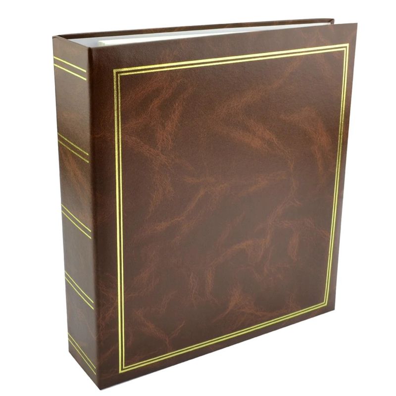 Album-Foto-Clasic-cu-50-File-Autoadezive-23x28-cm-Maro