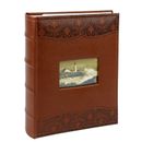 Album Foto Luxury Piele Personalizabil Memo 200 poze Format 10x15cm Maro