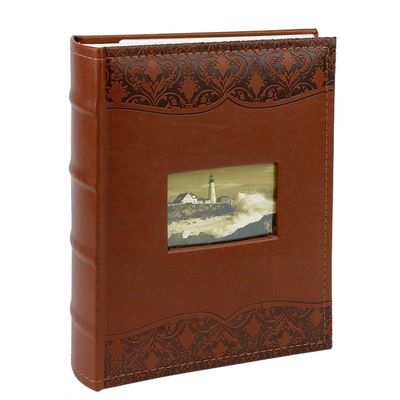 Album Foto Luxury Piele Personalizabil Memo 200 poze Format 10x15cm Maro