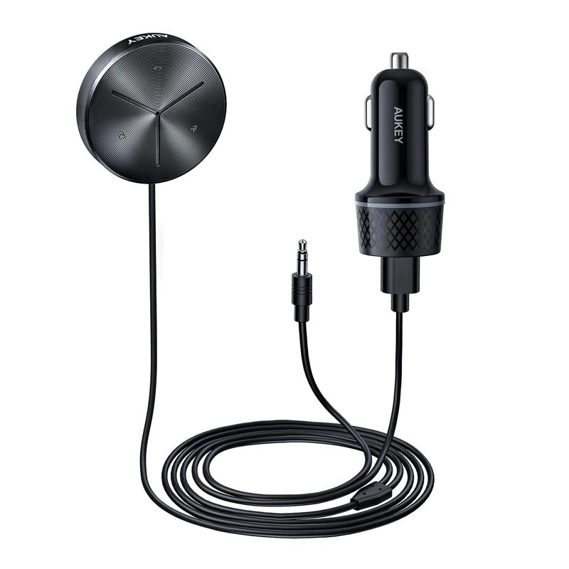 Aukey-BR-C8-Car-Kit-Bluetooth-NFC-AUX-pe-Boxele-Masinii