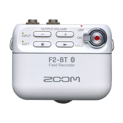 Zoom F2-BT Recorder Portabil Bluetooth cu Microfon Lavaliera Alb