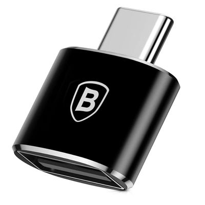 Baseus Adaptor Mini USB Type-C Black (2.4A max)