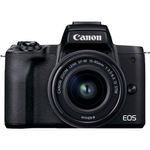 Canon EOS M50 II Aparat Foto Mirrorless 24MP Kit cu Obiectiv EF-M 15-45mm F/3.5-6.3 IS STM Negru