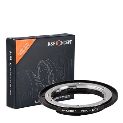 K&F NIK-EOS Inel Adaptor Nikon F la Canon EF