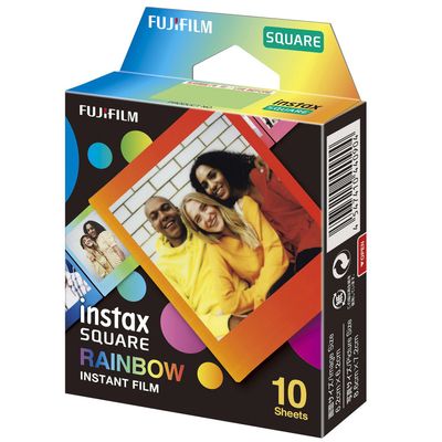 Fujifilm Instax Square SQ1 Film Instant 10 Sheets Rainbow