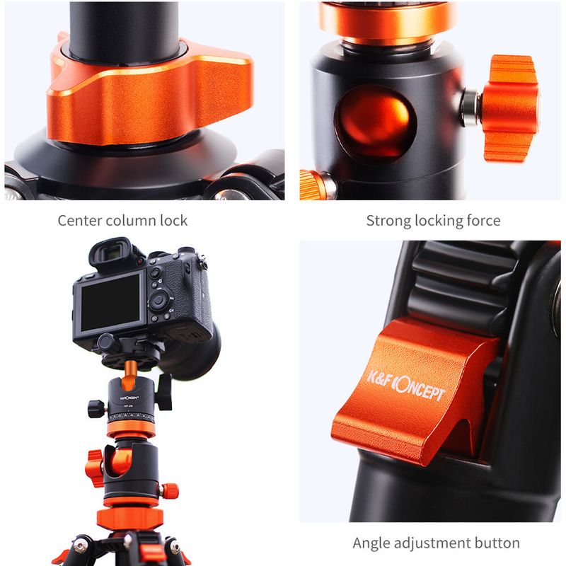 K-F-SA254T2-DSLR-Trepied-Monopied-din-Aluminiu-cu-Cap-Bila-si-Placuta-Quick-Release.6