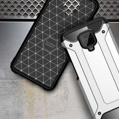 Lemontti Husa Hybrid Armor Case Xiaomi Redmi Note 9 / Redmi 10X 4G Negru