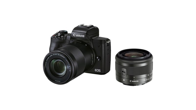 Canon EOS Kiss M、15-45㎜と55-200㎜のレンズキット付き Canon EOS Kiss M、15-45㎜と55-200㎜のレンズキット付き CANON EOS