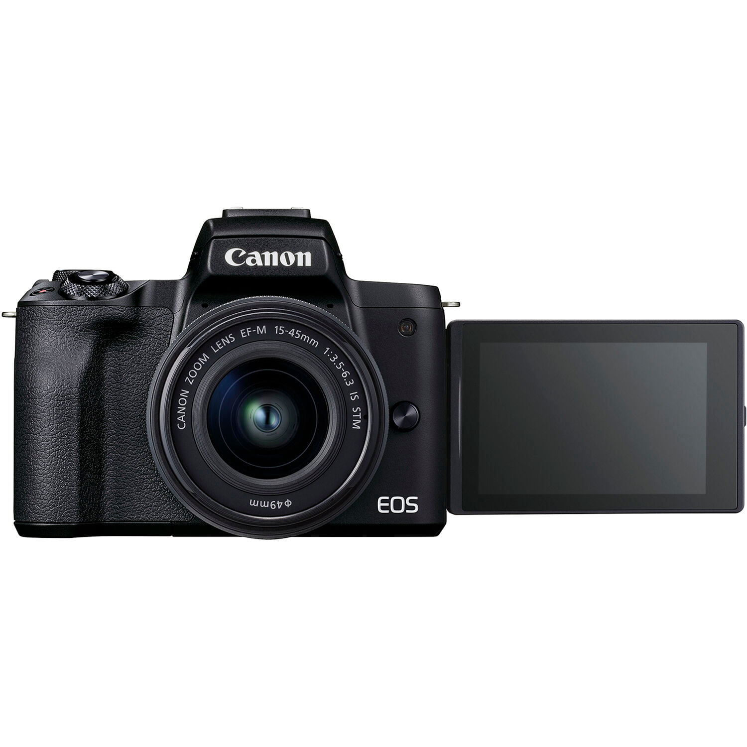 Canon EOS M50 II Aparat Foto Mirrorless 24.1MP Kit cu Obiective EF-M 15-45mm  + 55-200mm F/3.5-6.3 IS STM Negru