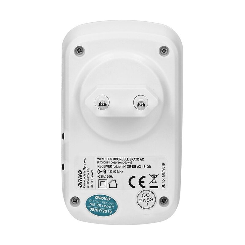 Orno-Erato-AC-OR-DB-AX-151-Sonerie-Wireless-Alimentare-la-Retea-IP44-100-m-32-Sonerii--5-