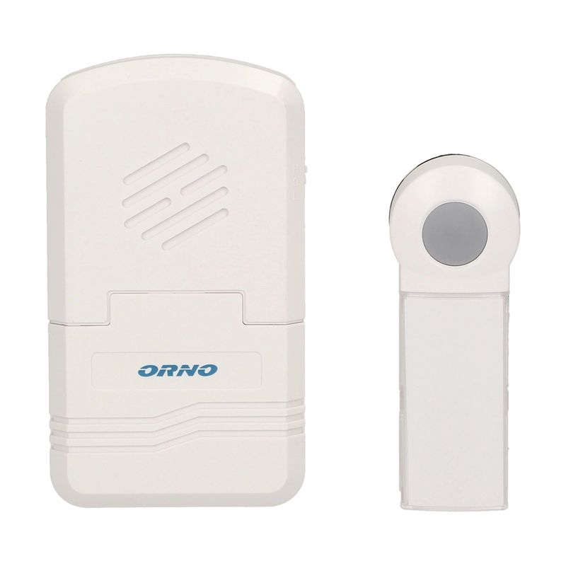 Orno-Disco-DC-OR-DB-KH-122-Sonerie-Wireless-IP44-1-Ton-60-80-dB-Alb