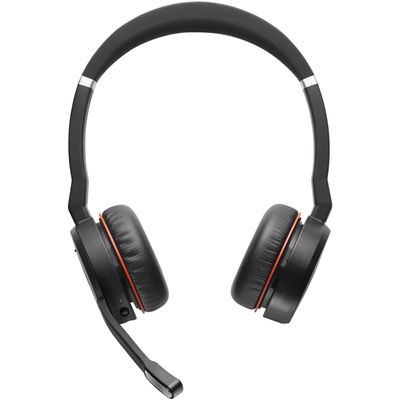 Jabra Evolve 75 MS Casti  Stereo cu Stand Incarcare si Link 370 Adaptor USB