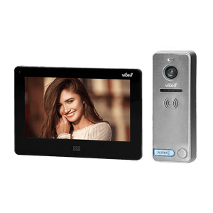 Orno Vibell Felis MEMO Videointerfon OR-VID-EX-1060/B Color Monitor Plat LCD 7" Control Automat al Portilor 7 Sonerii IP65 Negru/Gri