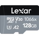 Lexar Professional 1066x Card microSDXC 128GB UHS-I Silver Series cu Adaptor SD