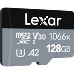 LexarProfessional1066xCardmicroSDXC128GBUHSISilverSeriescuAdaptorSD